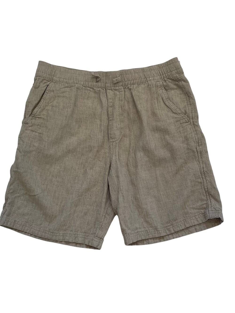 Abercrombie Kids Tan Cotton Casual Pull On Shorts, Drawstring, Size 17/18